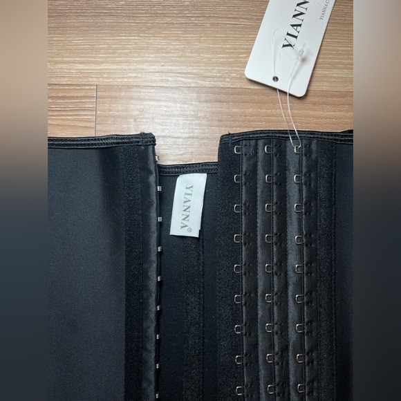 Women’s Underbust Latex Waist Trainer Corset Hourglass Shaper Size S Black - Picture 4 of 12